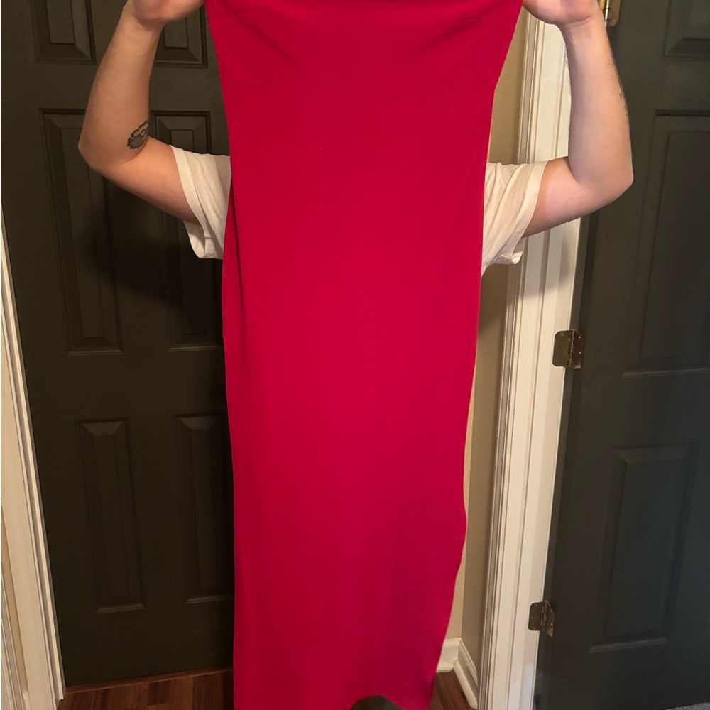 Tobi Strapless Red Dress